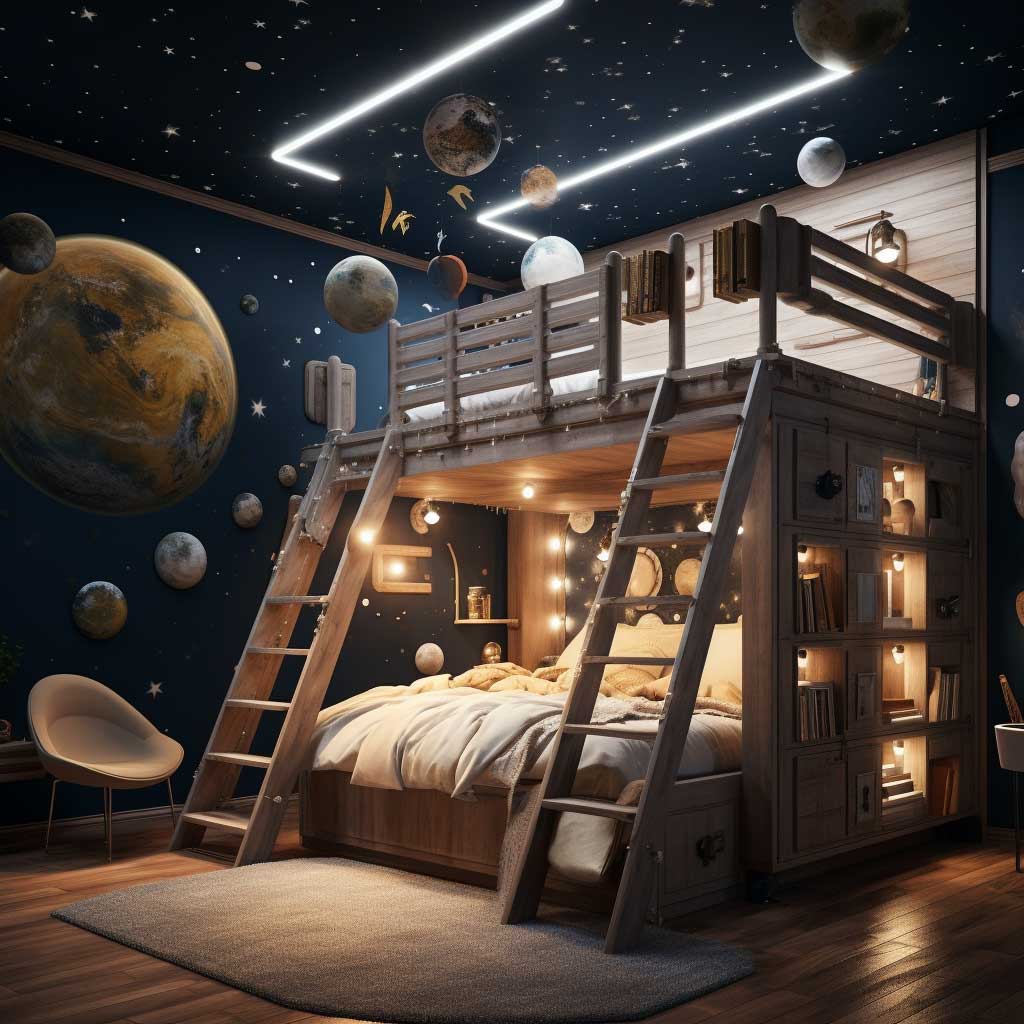 Space-Saving Bunk Bed Ideas for Cute Loft Bed