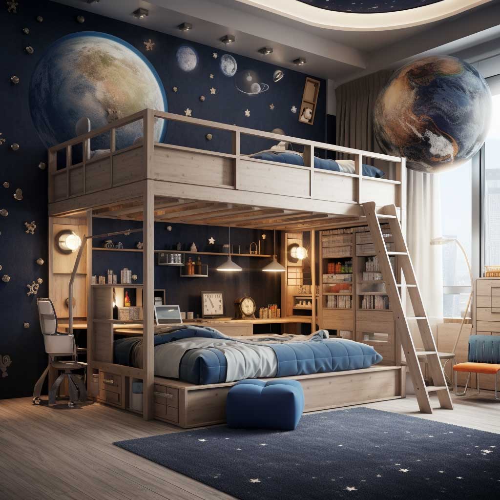 Space-Saving Bunk Bed Ideas for Cute Loft Bed