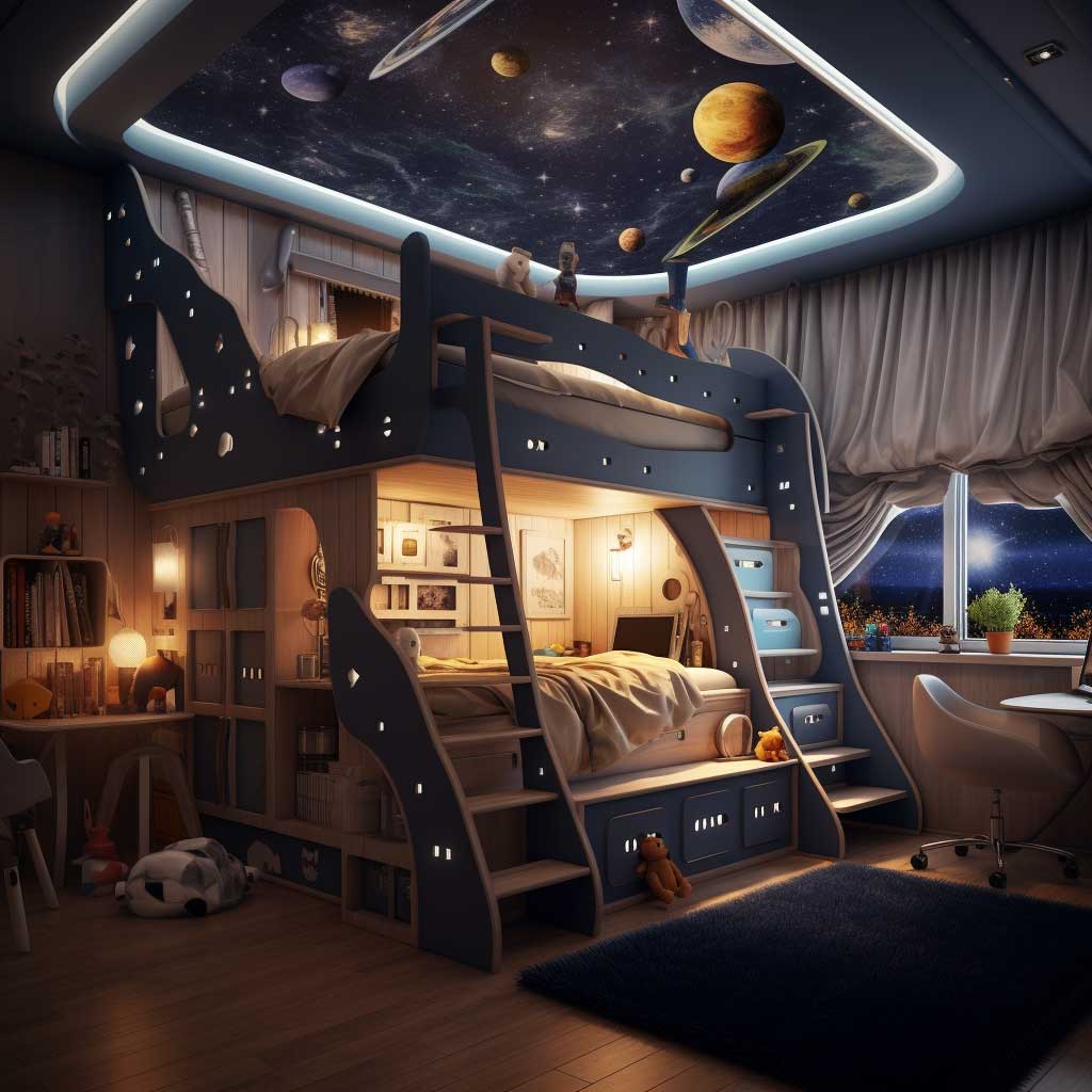 Space-Saving Bunk Bed Ideas for Cute Loft Bed