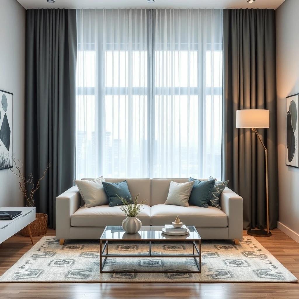 Modern Living Room Curtains