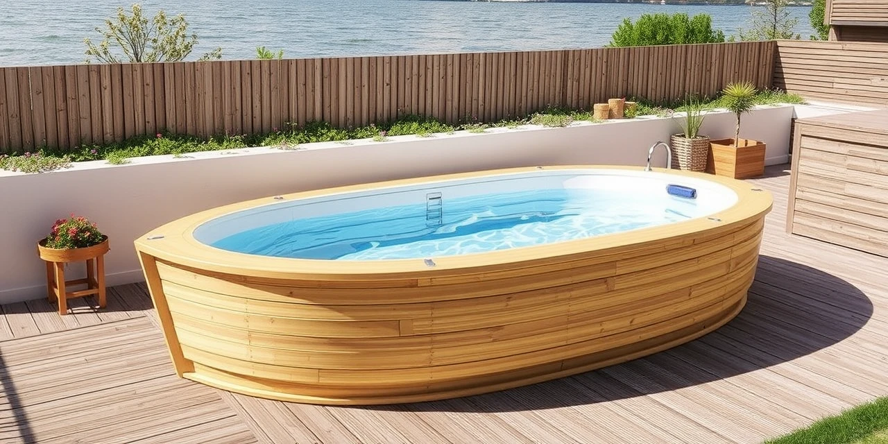 Boat-Shaped Pools Elegant Garden Feature